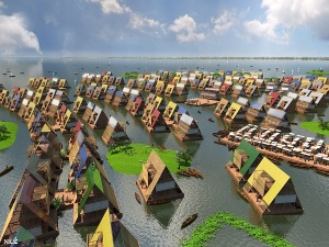 Design for water communities, Lagos, Nigeria by NLÉ (c) NLÉ